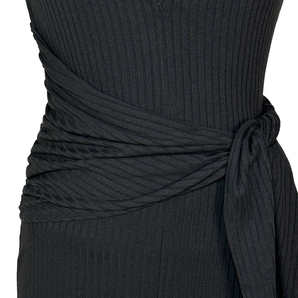 Cosmopolitan X Dress the Population Ribbed Knit Plunge Neck Dress Women SmallNWT - Picture 5 of 10